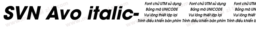 SVN Avo italic字体转换